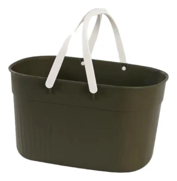 SET DE 3 ORGANIZADORES MULTIUSO DE PLASTICO CON ASA PARA ALMACENAMIENTO - 3