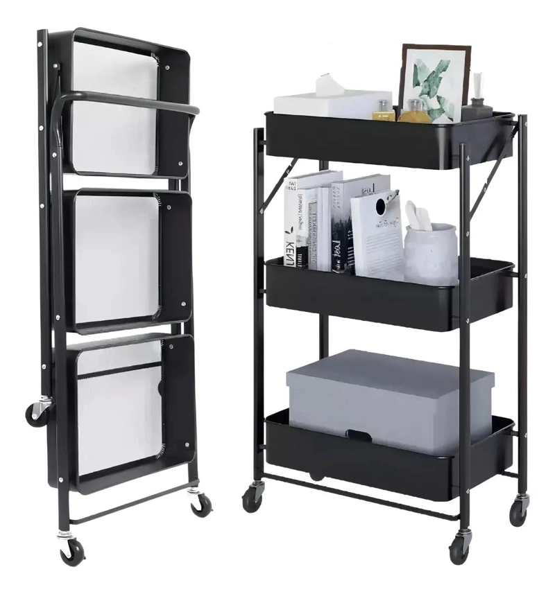 ESTANTE CARRITO ORGANIZADOR MULTIUSO PLEGABLE CON RUEDAS PARA ESPACIOS - 5