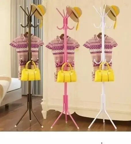 COLGADOR PERCHERO DE METAL PARA ROPA, CARTERAS Y SOMBREROS 175X45 CM - 2