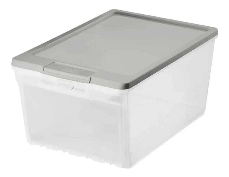 CAJA ORGANIZADORA PARA ZAPATOS CON TAPA Y PUERTA FRONTAL 15 LITROS - 1