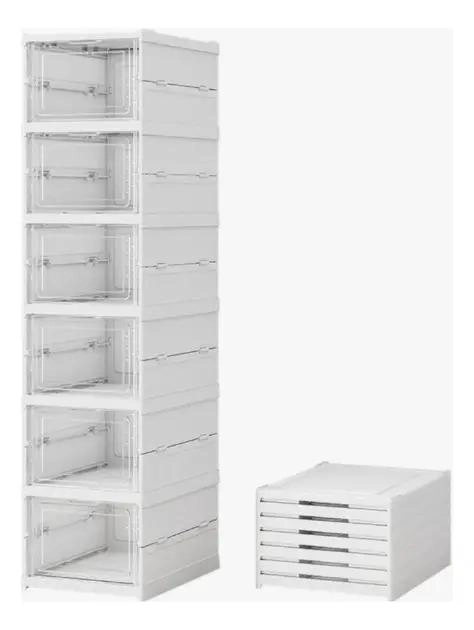 ORGANIZADOR APILABLE PARA ZAPATOS CON 6 NIVELES PLEGABLES - 1