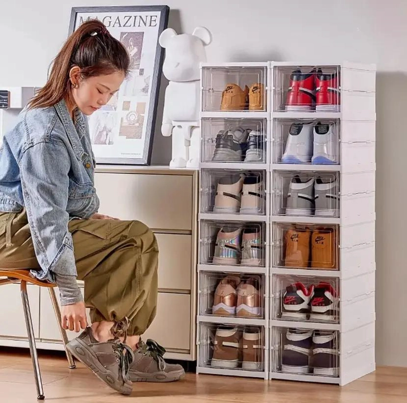 ORGANIZADOR APILABLE PARA ZAPATOS CON 6 NIVELES PLEGABLES - 4