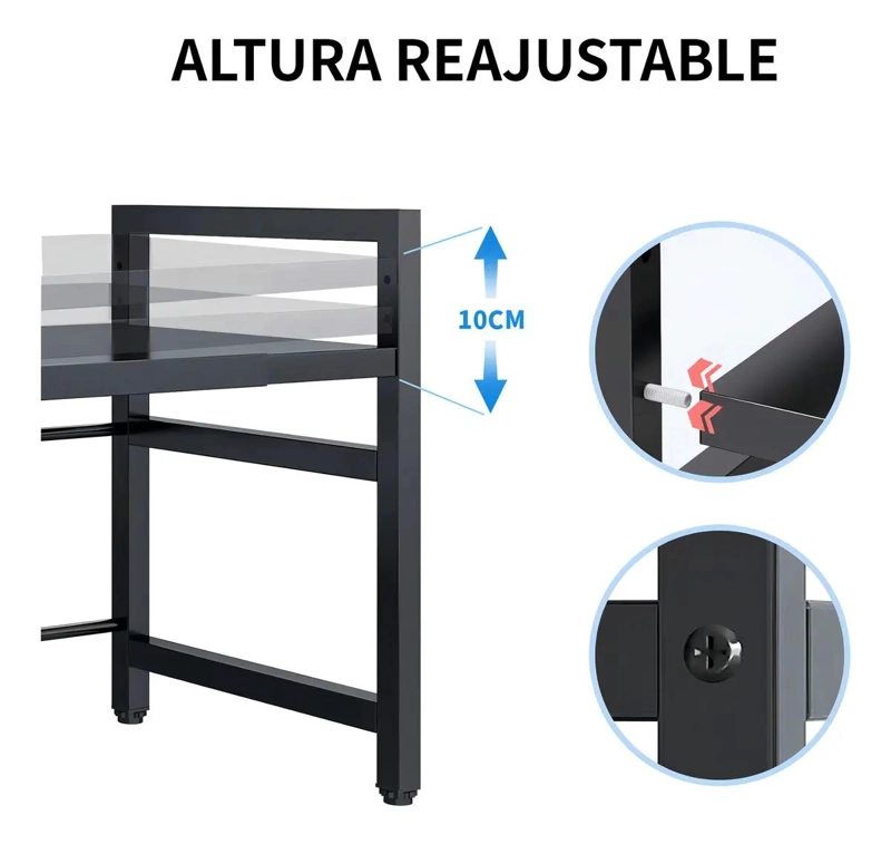ESTANTE REPISA EXTENSIBLE PARA HORNO MICROONDAS Y ORGANIZACION DE COCINA - 3