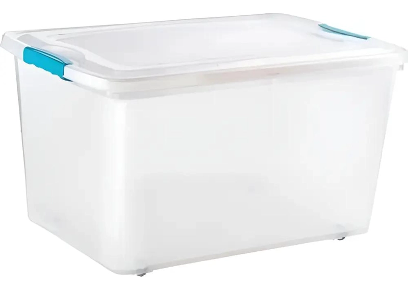 CAJA ORGANIZADORA APILABLE CON RUEDAS CAPACIDAD 28 LITROS - 2