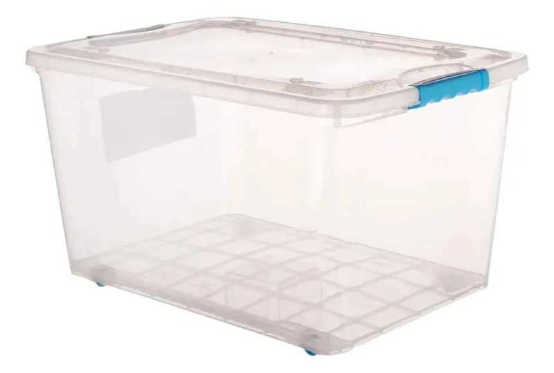 CAJA ORGANIZADORA APILABLE CON RUEDAS CAPACIDAD 28 LITROS - 4