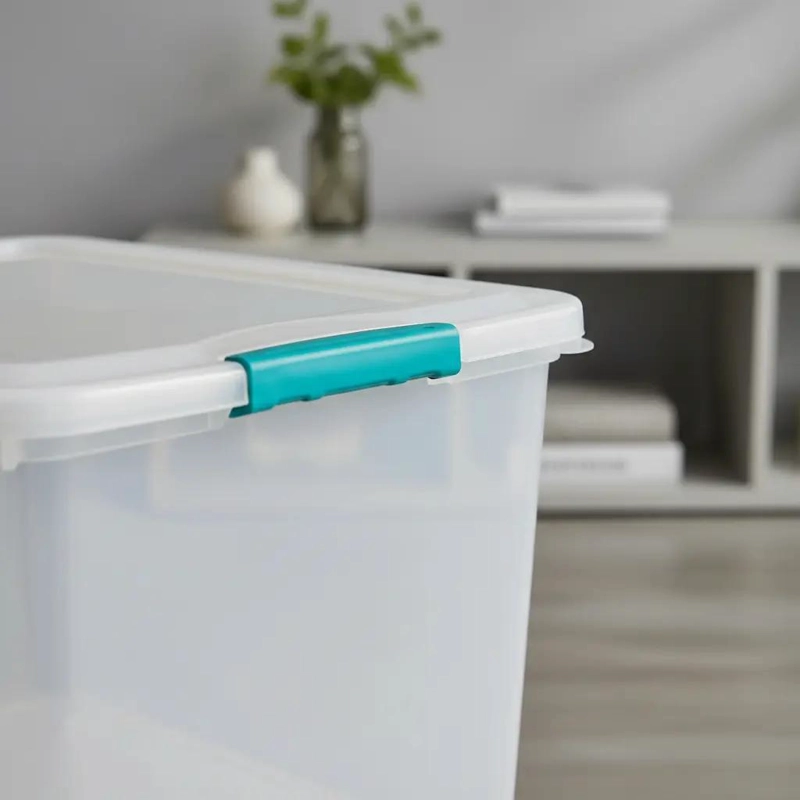CAJA ORGANIZADORA APILABLE CON RUEDAS CAPACIDAD 28 LITROS - 5