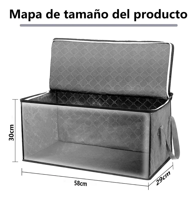 SET DE 4 ORGANIZADORES DE ROPA CON DIMENSIONES 58X29X30 CM - 2