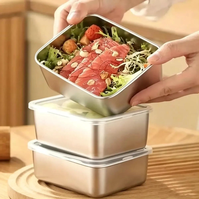 SET DE 3 CONTENEDORES ORGANIZADORES PARA ALIMENTOS EN REFRIGERADOR - 1