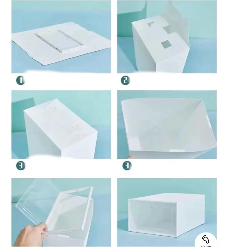 SET DE 12 ORGANIZADORES TRANSPARENTES PARA ZAPATOS CON DISEÑO APILABLE - 1