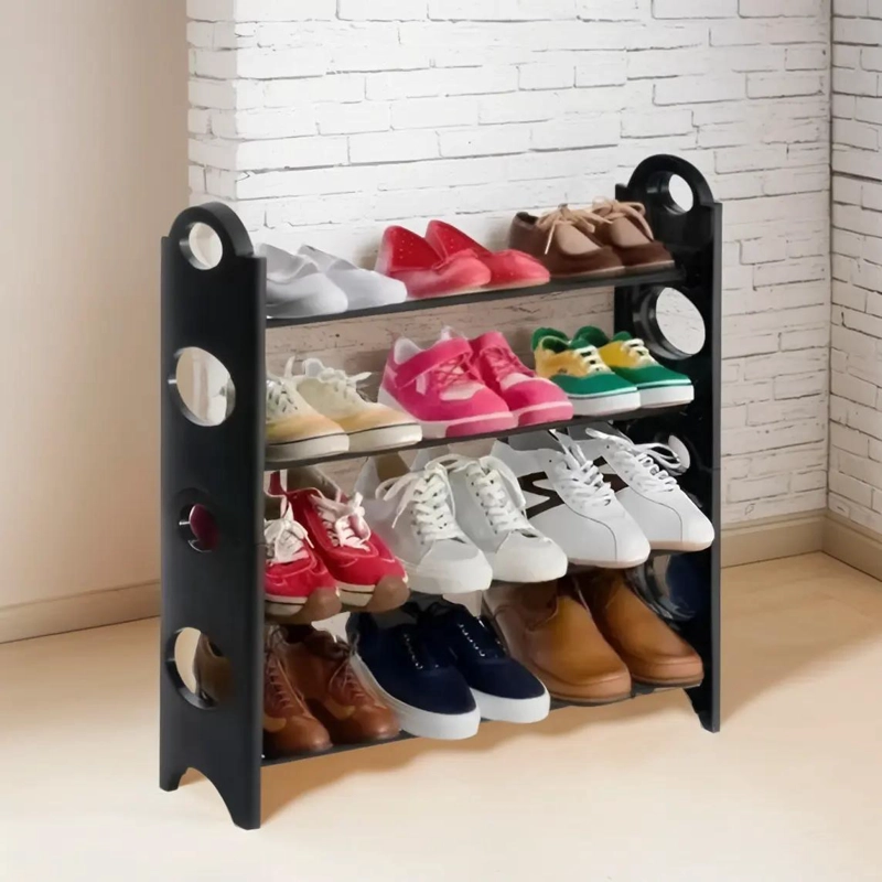 ORGANIZADOR DE ZAPATOS DE 4 NIVELES PARA 12 PARES CON ESTRUCTURA RESISTENTE - 1