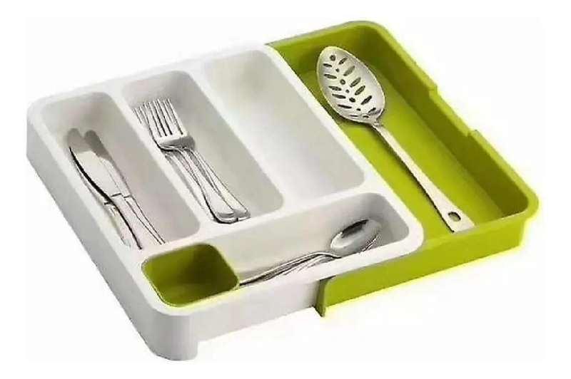 ORGANIZADOR AJUSTABLE PARA CUBIERTOS Y CUCHILLOS CON COMPARTIMENTOS - 3