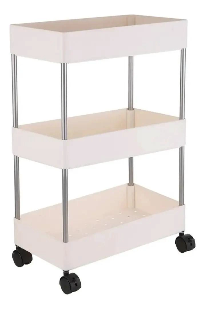 CARRITO ORGANIZADOR MOVIL DE 3 NIVELES MULTIUSOS PARA ALMACENAMIENTO - 1
