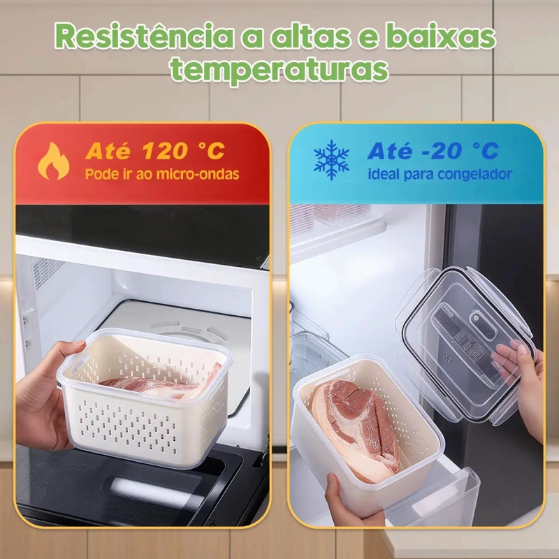 SET DE 4 ORGANIZADORES PARA REFRIGERADOR CON DISEÑO PRACTICO Y FUNCIONAL - 3
