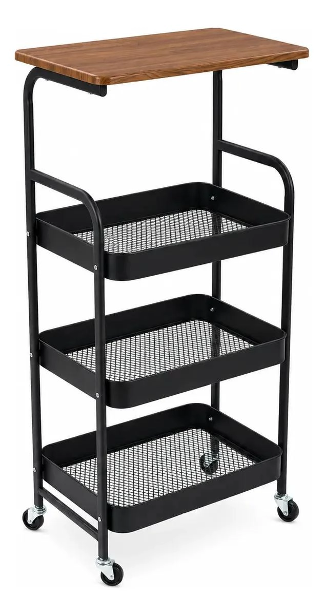 ORGANIZADOR DE COCINA FRUTERO TIPO BUFFET DE MADERA NATURAL - 4