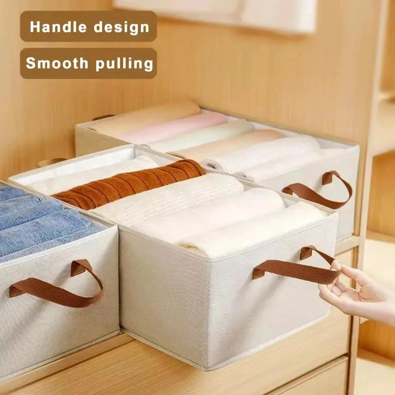 SET DE 3 CAJAS PLEGABLES PARA ALMACENAMIENTO DE ROPA Y TEXTILES - 3