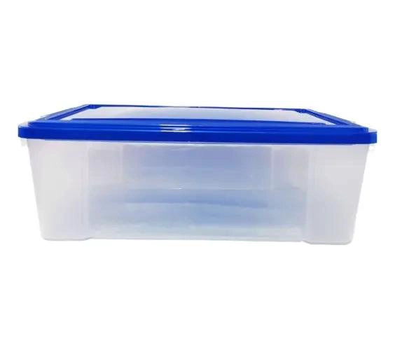 CAJA ORGANIZADORA TRANSPARENTE CON TAPA CAPACIDAD 37 LITROS - 3