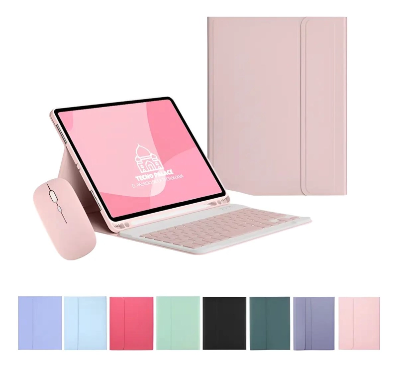FUNDA CON TECLADO Y MOUSE COMPATIBLE CON TABLET SAMSUNG - 1