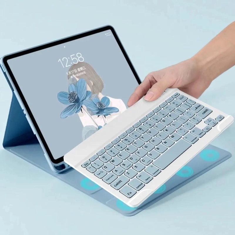 FUNDA CON TECLADO Y MOUSE COMPATIBLE CON TABLET SAMSUNG - 4