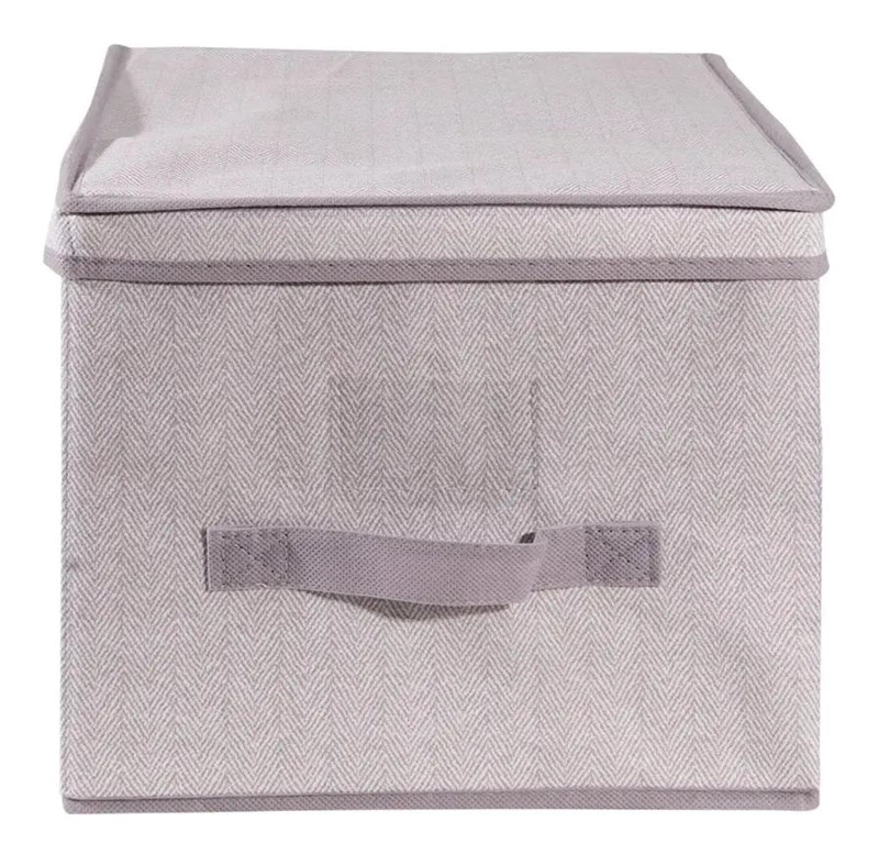 CAJA ORGANIZADORA DE TELA CON MEDIDAS 30X40X25 CM PARA ALMACENAMIENTO - 2