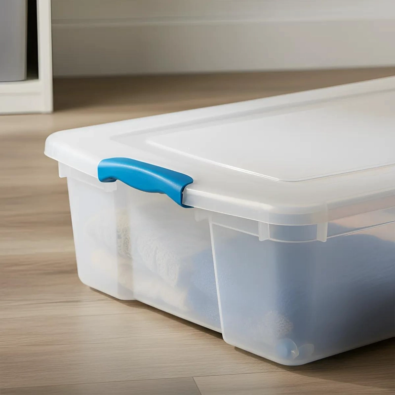 CAJA ORGANIZADORA PARA ALMACENAMIENTO BAJO CAMA CON CAPACIDAD DE 36 LITROS - 4