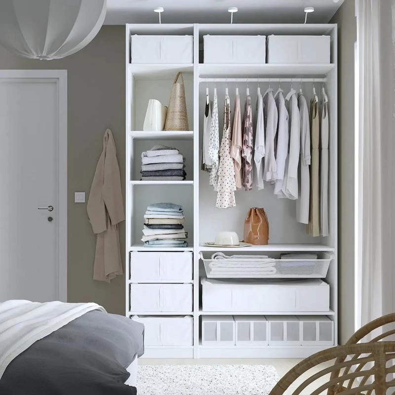 ORGANIZADOR PARA ROPA DE POLIE STER RECICLADO BLANCO 43X53X19 CM - 4
