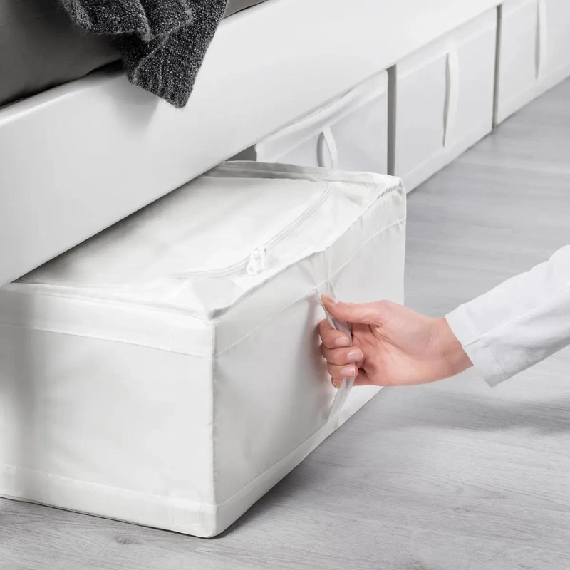 ORGANIZADOR PARA ROPA DE POLIE STER RECICLADO BLANCO 43X53X19 CM - 5