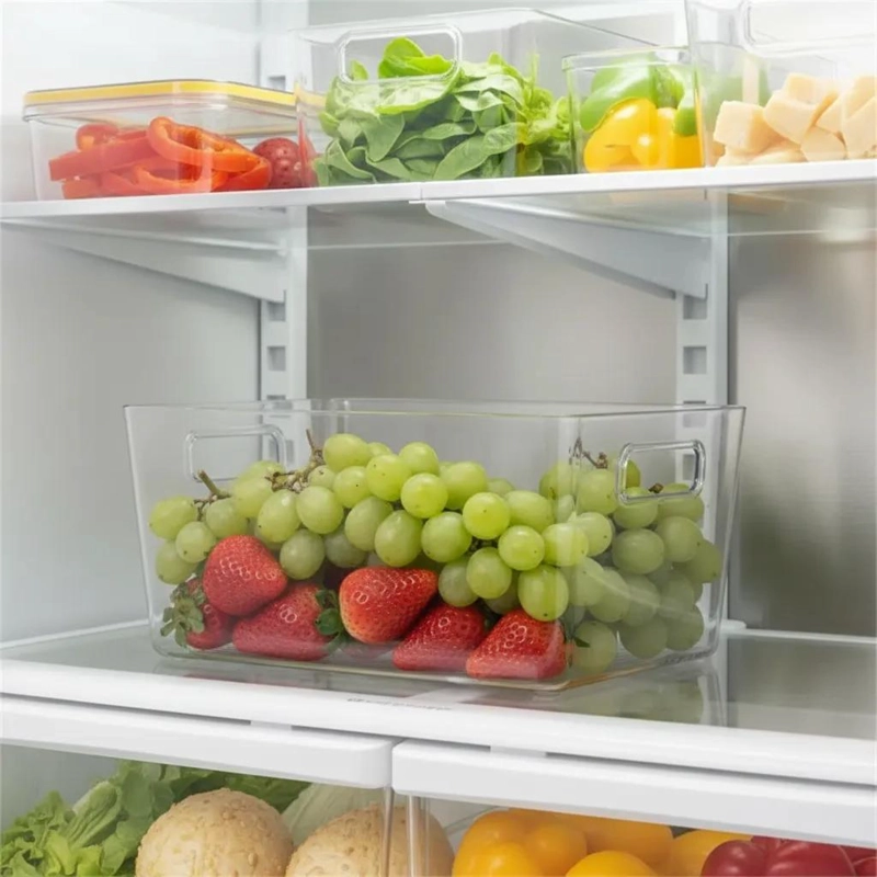 CAJA ORGANIZADORA TRANSPARENTE APILABLE PARA REFRIGERADOR 29 CM - 3