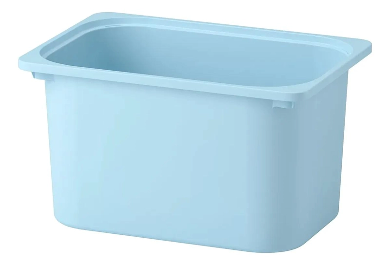 CAJA ORGANIZADORA INFANTIL APILABLE DE 42X30X23 CM COLOR AZUL - 1