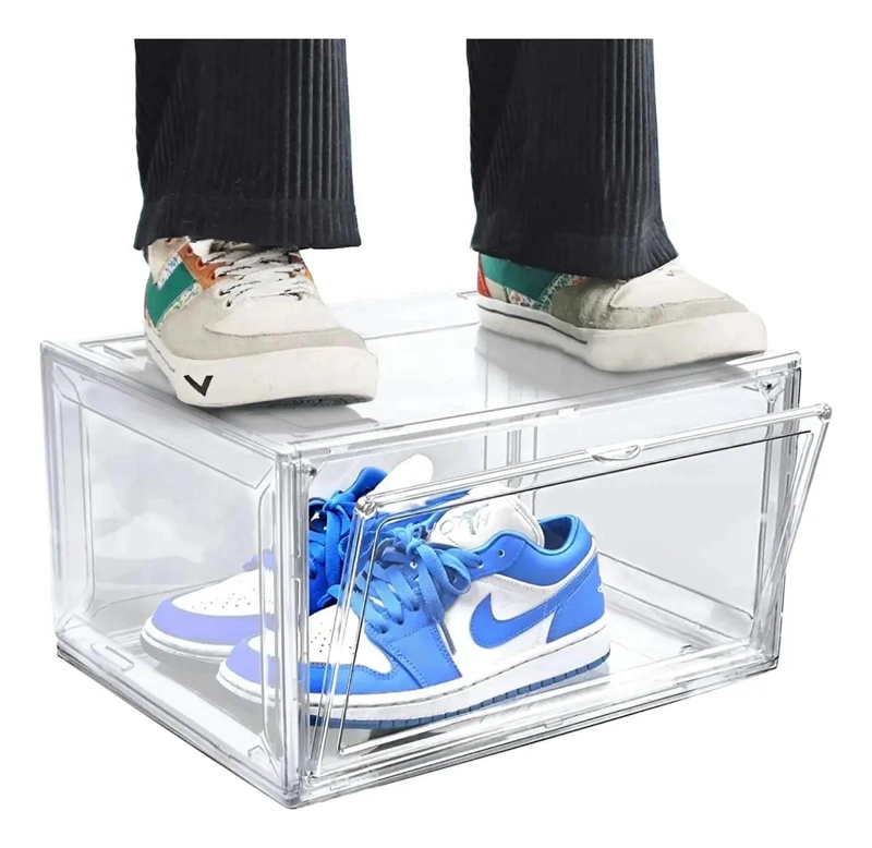 CAJA ORGANIZADORA IMANTADA PARA ZAPATOS CON 6 COMPARTIMENTOS APILABLES - 5
