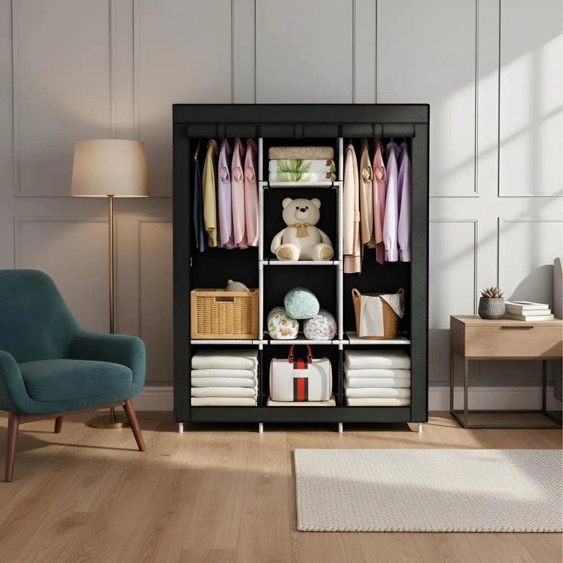 ARMARIO CLOSET ROPERO ARMABLE GRANDE CON AMPLIO ESPACIO DE ALMACENAJE - 1