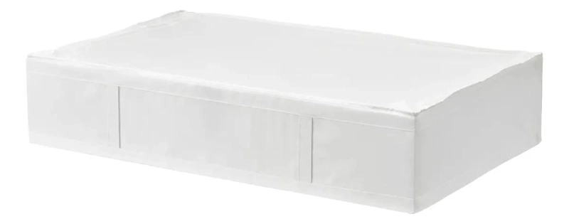 BOLSA ORGANIZADORA PARA ROPA CON DIMENSIONES 90X53X19 CM EN GRIS Y BLANCO - 1