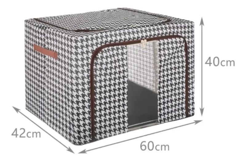 CAJA DE ALMACENAMIENTO GRANDE CON TAPA RESISTENTE Y DISEÑO APILABLE - 4