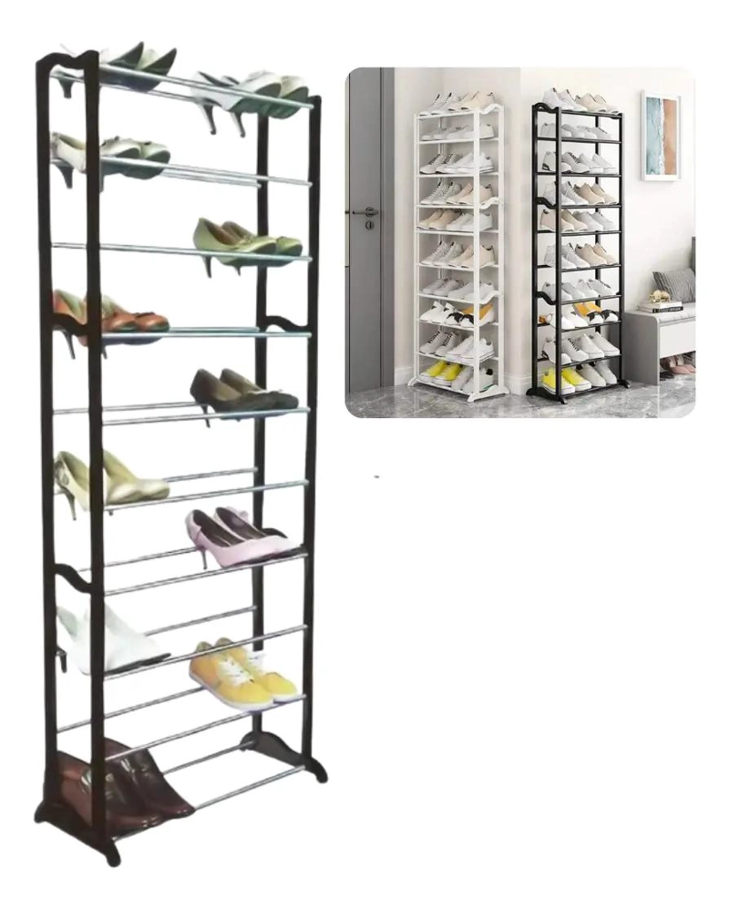 ORGANIZADOR DE ZAPATOS CON 10 NIVELES PARA 30 PARES - 1