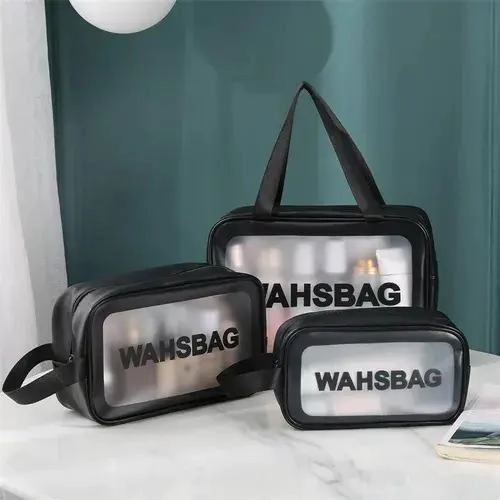 SET DE 3 ORGANIZADORES IMPERMEABLES PARA MAQUILLAJE Y VIAJE - 4