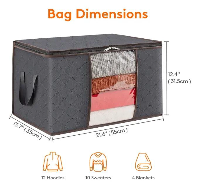 ORGANIZADOR DE BOLSAS PARA ALMACENAMIENTO DE ROPA CAPACIDAD 60L - 3