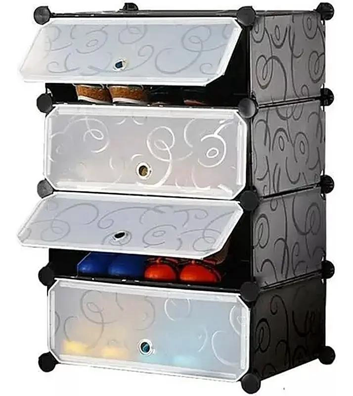 ORGANIZADOR DE ZAPATOS CON 4 PISOS PARA 8 PARES - 1