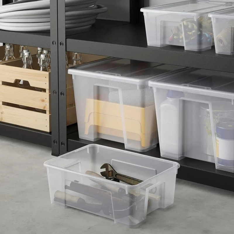 CAJA ORGANIZADORA TRANSPARENTE CON CAPACIDAD DE 11 LITROS Y DIMENSIONES 39X28X14 - 2