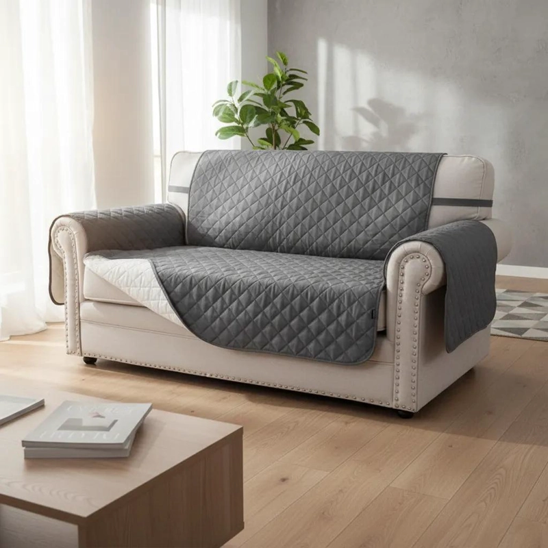 FUNDA IMPERMEABLE PARA SILLON DE TRES CUERPOS RESISTENTE - 3