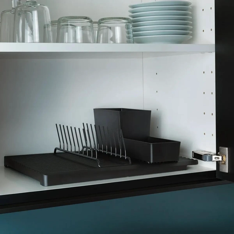 ORGANIZADOR DE PLATOS COLOR NEGRO PARA COCINA Y COMEDOR - 5