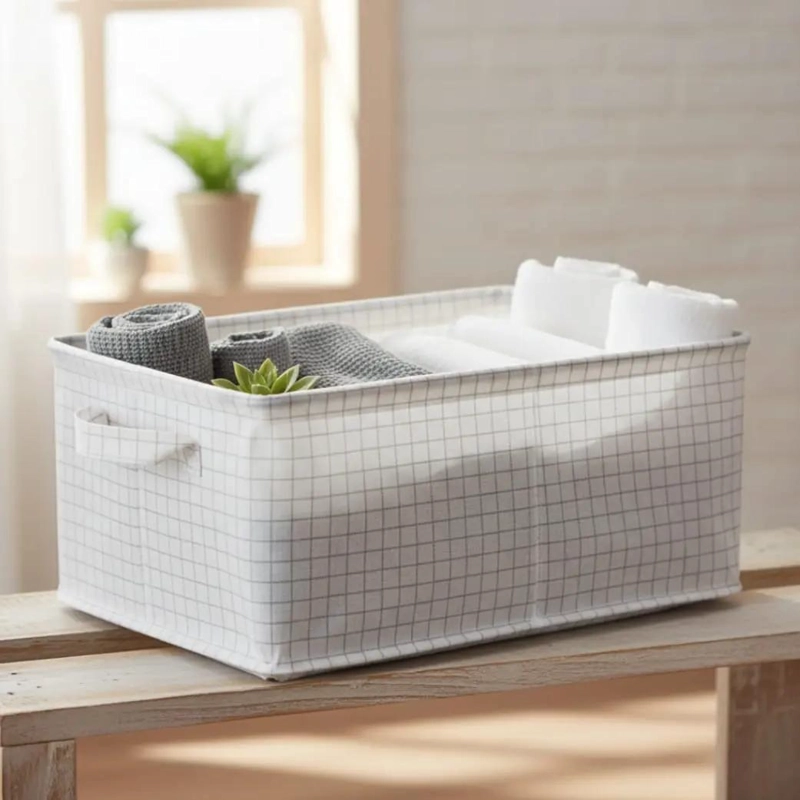 SET DE 2 CAJAS ORGANIZADORAS PARA ROPA CON MEDIDAS 47X28X20 CM - 4