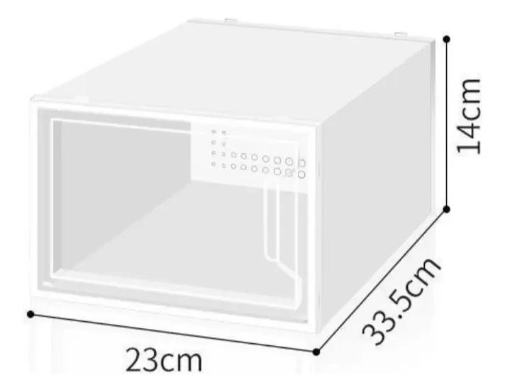 SET DE 4 CAJAS ORGANIZADORAS APILABLES PARA ZAPATOS CON ESTRUCTURA FIRME - 5