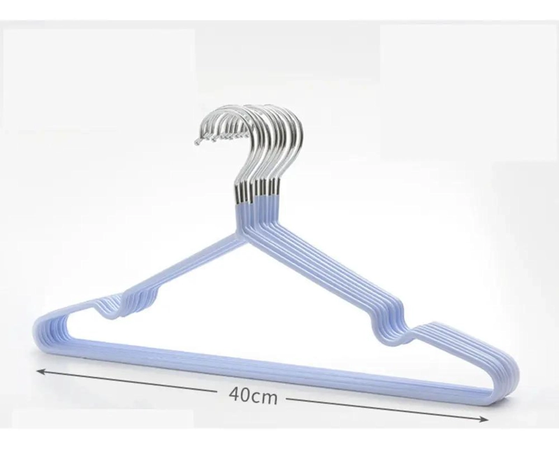 SET DE 30 GANCHOS COLGADORES ANTIDESLIZANTES PARA ROPA CON RECUBRIMIENTO DE GOMA - 2