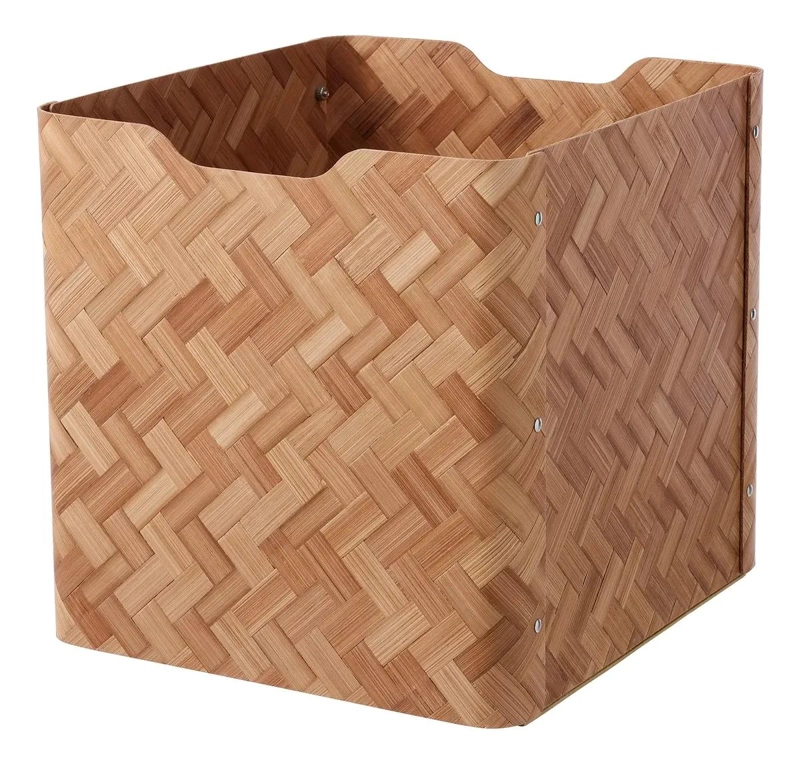 CAJA ORGANIZADORA APILABLE DE BAMBU CON MEDIDAS 32X35X33 CM - 1