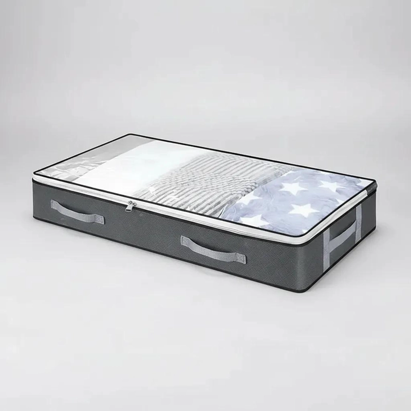 ORGANIZADOR PLEGABLE PARA ROPA Y FRAZADAS CON ASAS PARA BAJO CAMA - 3