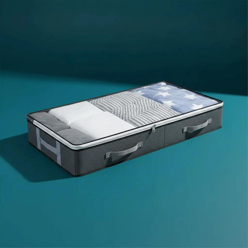 ORGANIZADOR PLEGABLE PARA ROPA Y FRAZADAS CON ASAS PARA BAJO CAMA - 4