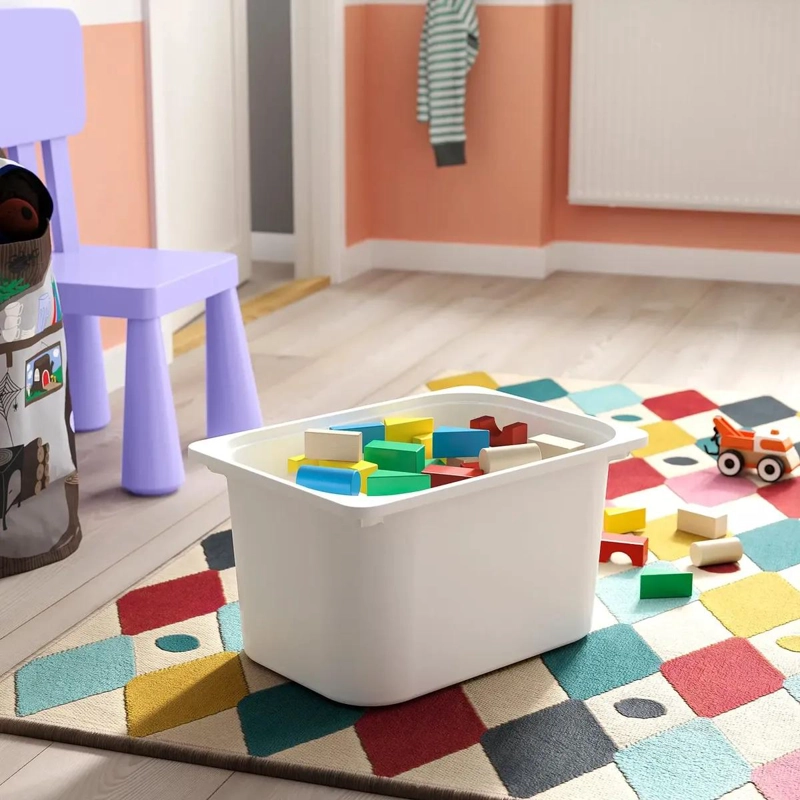 CAJA ORGANIZADORA BLANCA APILABLE PARA ALMACENAMIENTO INFANTIL - 1