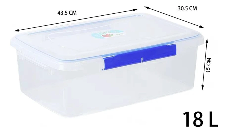 CAJA ORGANIZADORA PLASTICA MULTIUSO CON CAPACIDAD DE 18 LITROS - 3