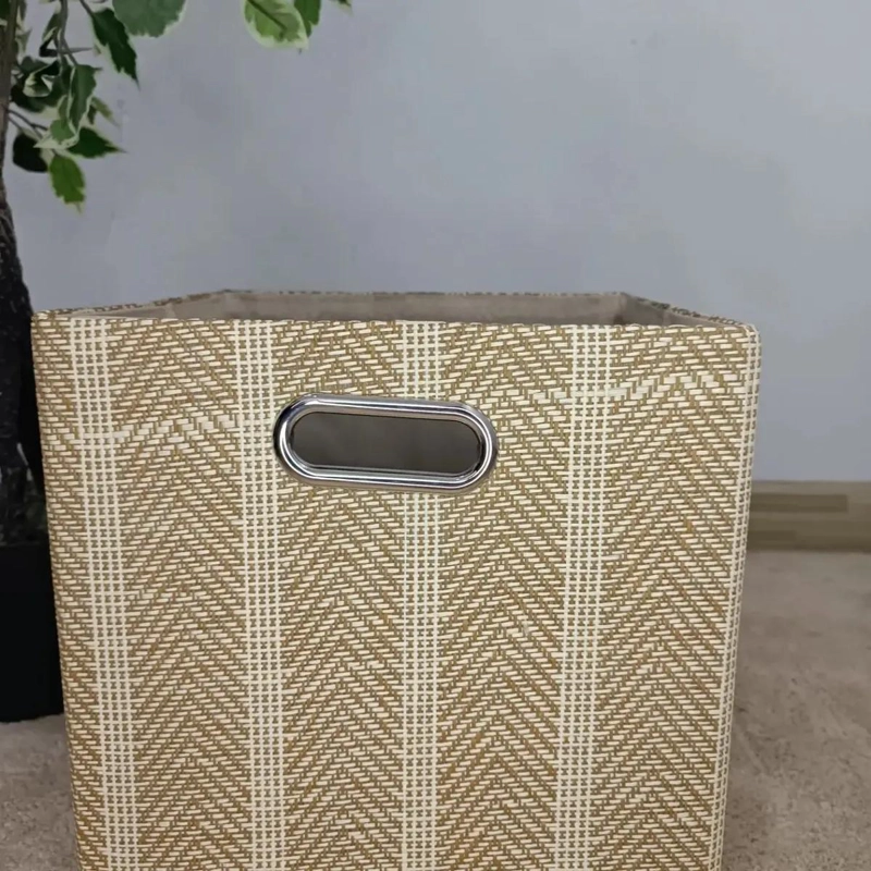CAJA ORGANIZADORA CUADRADA PARA ALMACENAMIENTO EN EL HOGAR 28X28X28 CM - 2