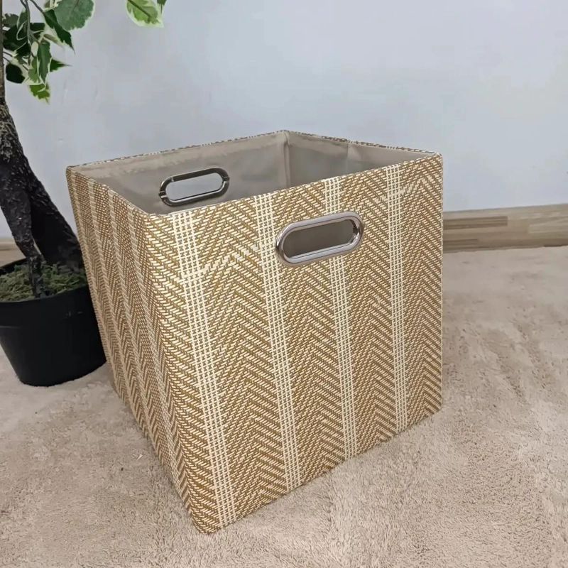 CAJA ORGANIZADORA CUADRADA PARA ALMACENAMIENTO EN EL HOGAR 28X28X28 CM - 5