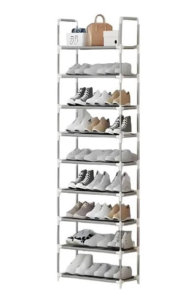 ZAPATERO METALICO CON 9 NIVELES PARA 27 PARES DE CALZADO - 1